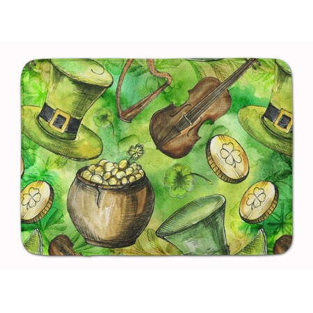Carolines Treasures Luck of the Irish Machine Washable Memory Foam Mat BB5755RUG